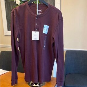 Sonoma Red Long Sleeve Tee with Crew Neck